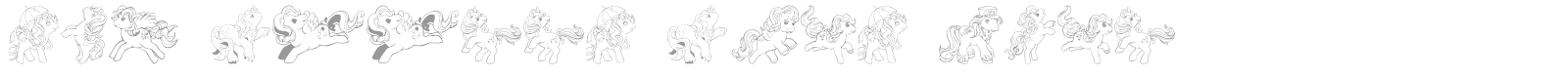 LMS Pretty Pony Ding Regular font preview